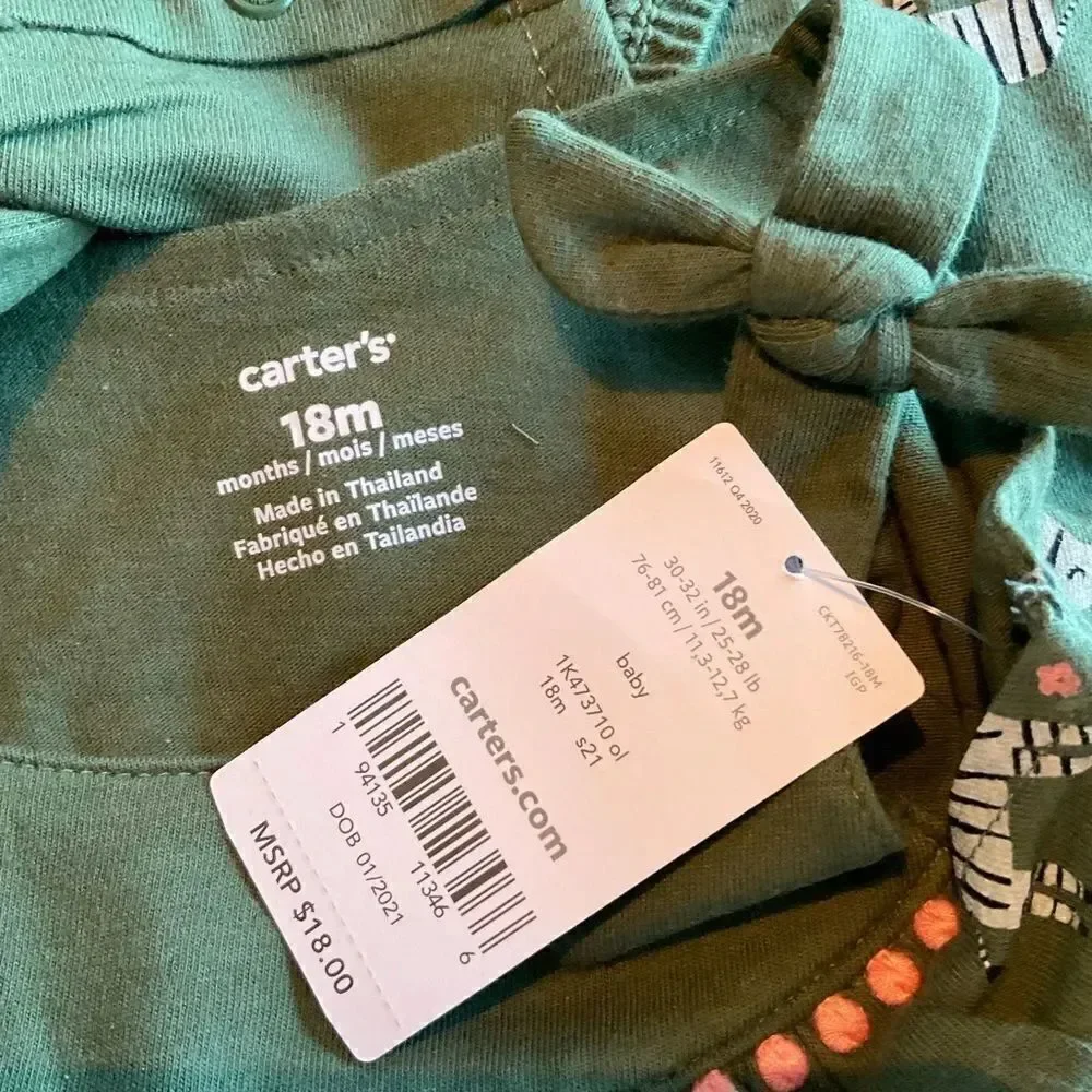 Carter’s Baby Zebra Printed Sunsuit